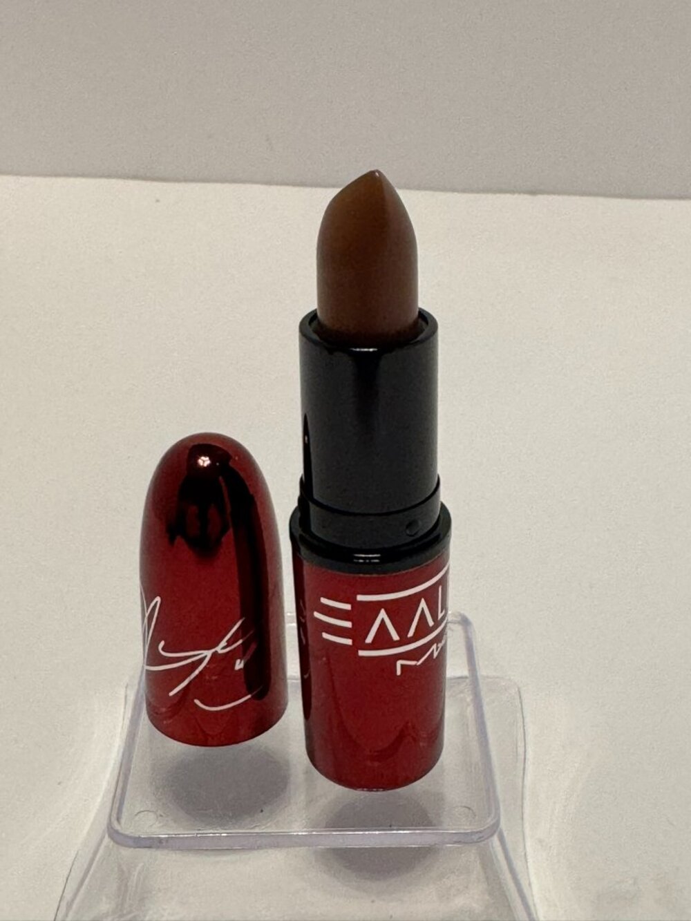 MAC Aaliyah Try Again Matte Lipstick Limited Edition Burgundy Case New